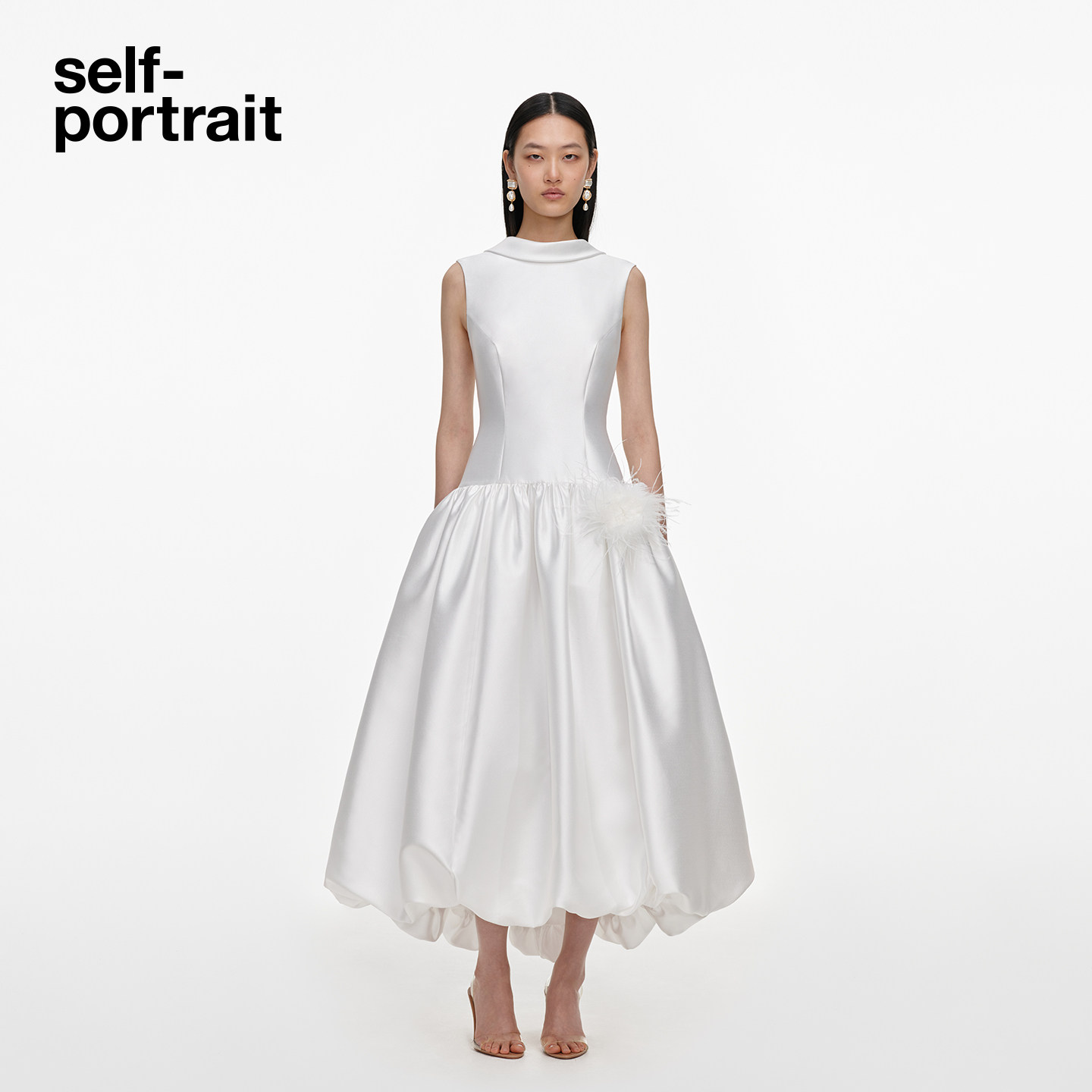self-portrait花苞连衣裙