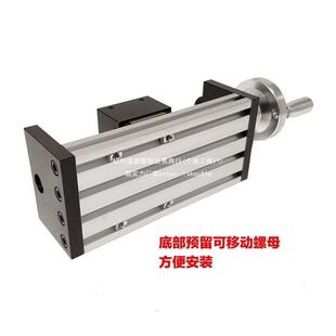 琪美传动滚珠丝杆直线导轨滑台运动模组含手动摇轮十字升降独立站