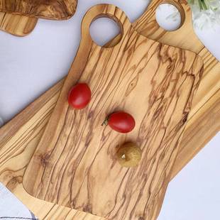 橄榄木牛排板实木面包水果板整木托盘抑菌长方形防霉砧板抗菌菜板