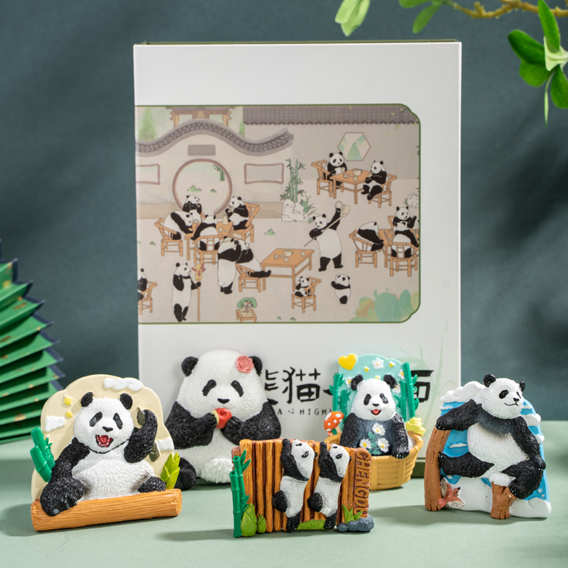 冰箱贴成都熊猫基地旅游纪念品