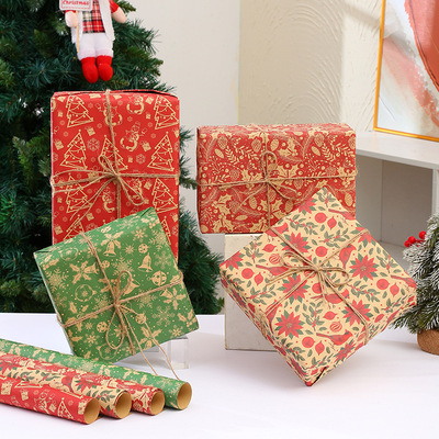 New Year Christmas Gift Wrapping Paper 圣诞节新年礼物包装纸