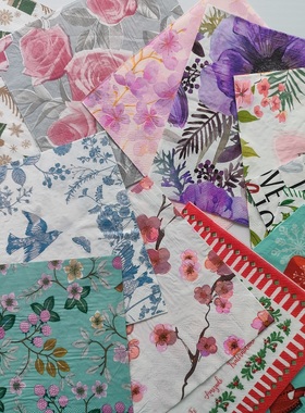 Mixed Paper Napkins Decoupage 蝶骨巴特印花纸巾手账剪贴餐巾纸