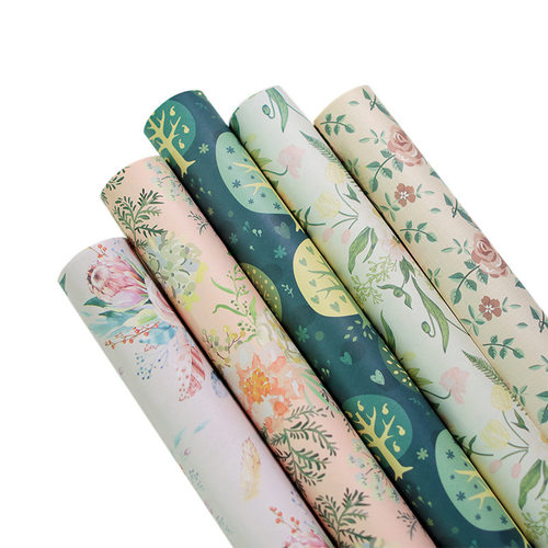 Spring Flower Gift Wrapping Paper 2025春夏新款花朵礼物包装纸