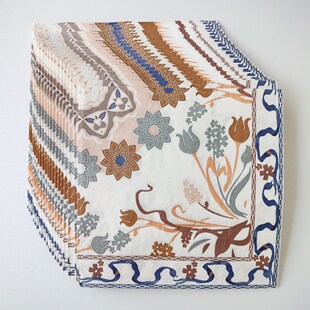 Boho Decoupage Paper Napkins Party酒店婚礼蝶骨巴特印花餐巾纸