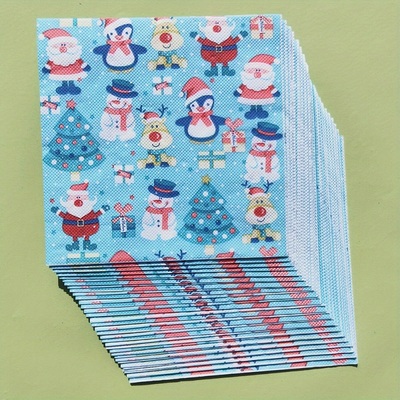 20PCs Christmas Party Guest Paper Napkins 蝶骨巴特圣诞餐巾纸