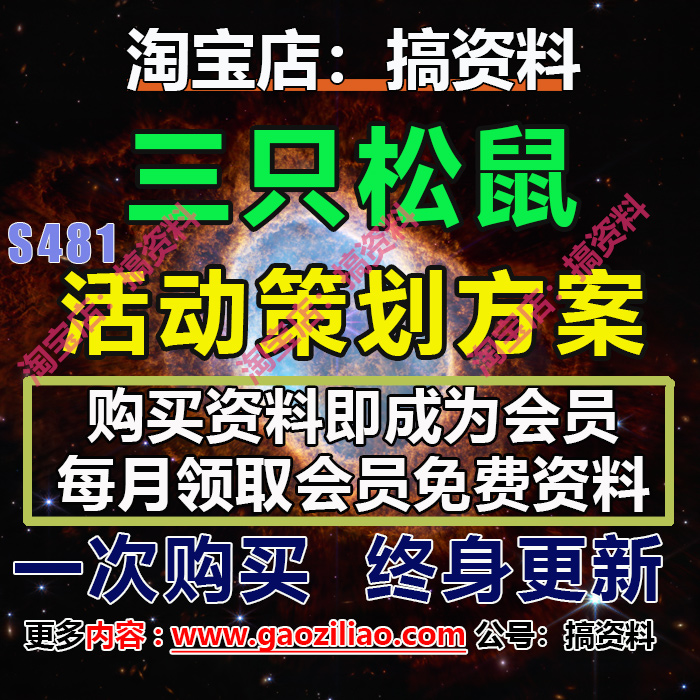 24.5月更35份三只松鼠休闲食品运营活动推广策划案研报(代写文案)