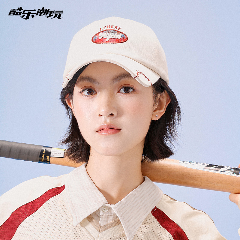 酷乐潮玩课间运动刺绣棒球帽鸭舌帽女潮酷女生礼物男女同款情侣帽