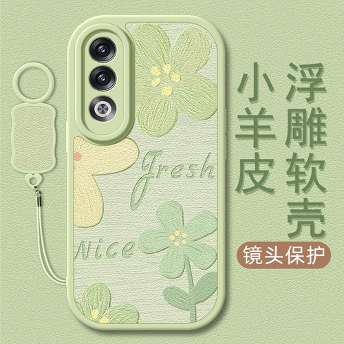 油画花瓣适用OPPOK12手机壳k11oppo k11x小羊皮k10pro新款k10x挂绳k7女款k12硅胶k11卡通oppo网红k10夏天