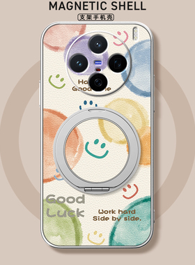 泡泡笑脸适用vivox300手机壳x200s新款x100ulart磁吸支架全包x90pro+防摔x80硅胶x100pro卡通mini软s30女款