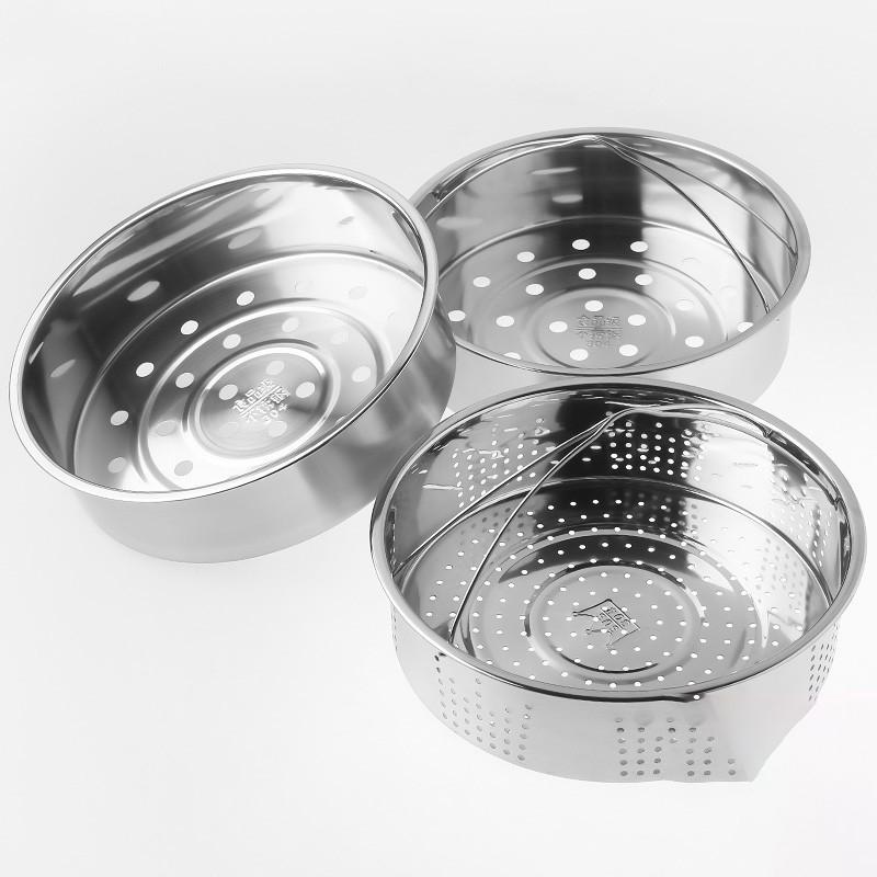 304不锈钢电饭煲蒸笼隔层 不锈钢电饭锅配件内家用蒸架蒸格通用