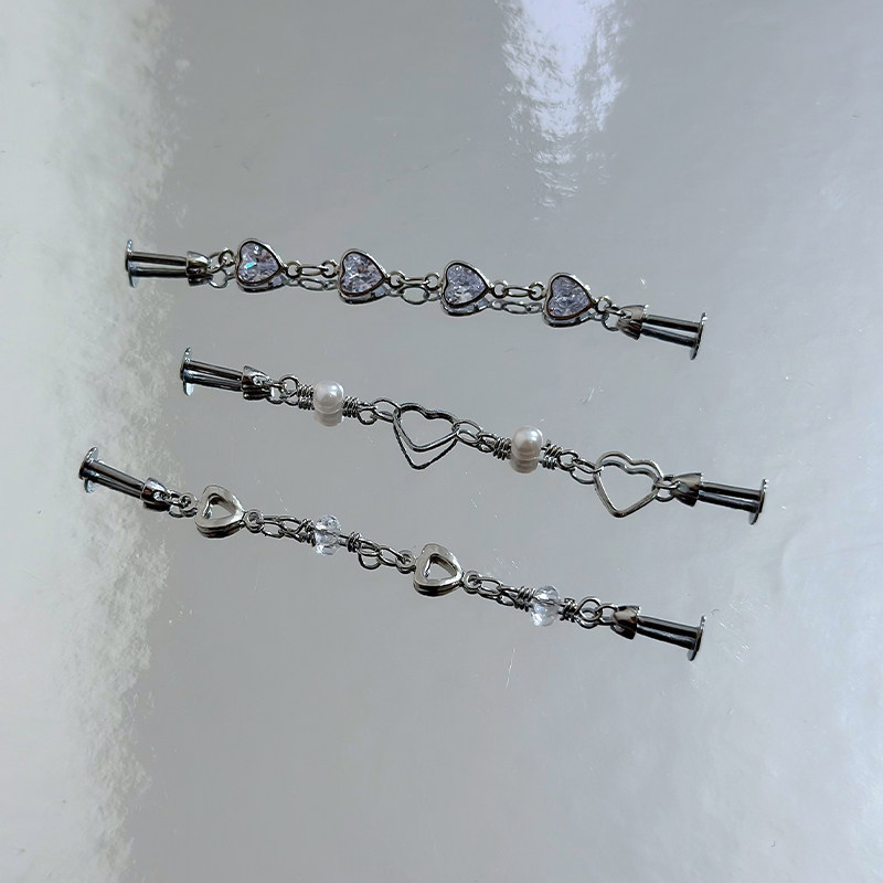 SHIMMIAN钛合金F136爱心珍珠耳环