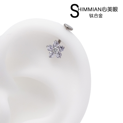 5A锆石F-136钛合金可植入耳钉