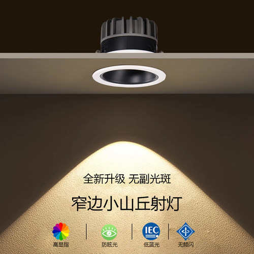 75mm可调角度三色变光中山灯具