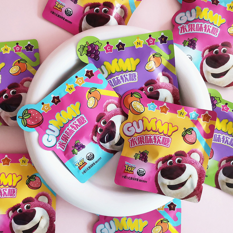 迪士尼草莓熊水果味软糖糖果散装生日宴会喜铺喜回礼儿童卡通零食