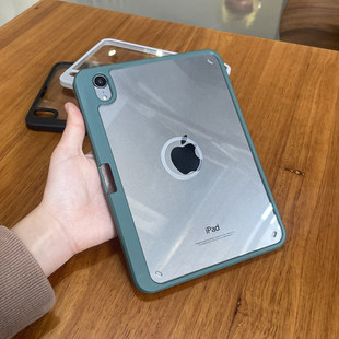 适用散热iPadmini7保护套air5带笔槽2024Pro11平板Air13壳2022ipad第十代12.9透明压克力10.5防弯air7无盖壳