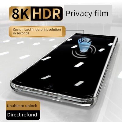 适用红米Note14Pro钢化膜Uv全胶防窥小米Note14Pro +手机膜全新全屏红米十四弯水凝胶防摔防窥全包保护膜