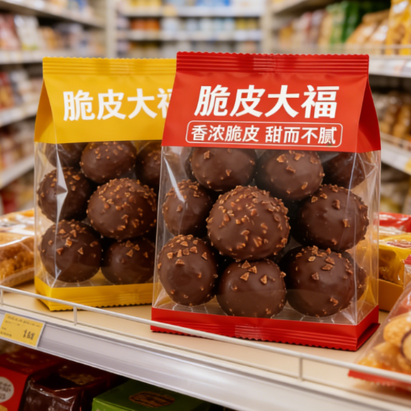 【日期新鲜】脆皮大福爆浆巧克力大福麻薯脆皮追剧即食下午茶点心