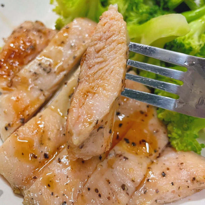 鸡排香煎轻食健康鸡扒早餐方便简单冷冻鸡胸肉空气炸锅食材半成品