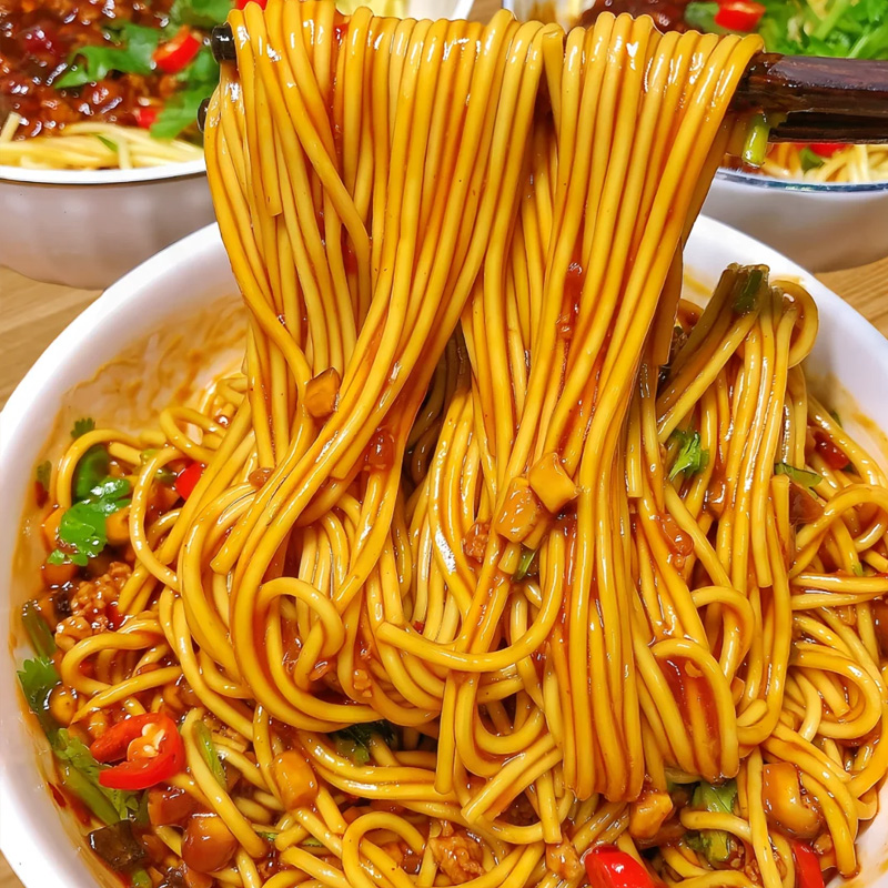 热干面地道湖北武汉特色美食方便速食夜宵小龙虾牛肉味解馋干拌面