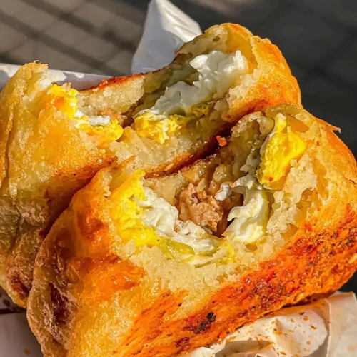 汉堡鸡蛋鲜肉儿童营养早餐加热即食懒人代餐商用半成品方便速食