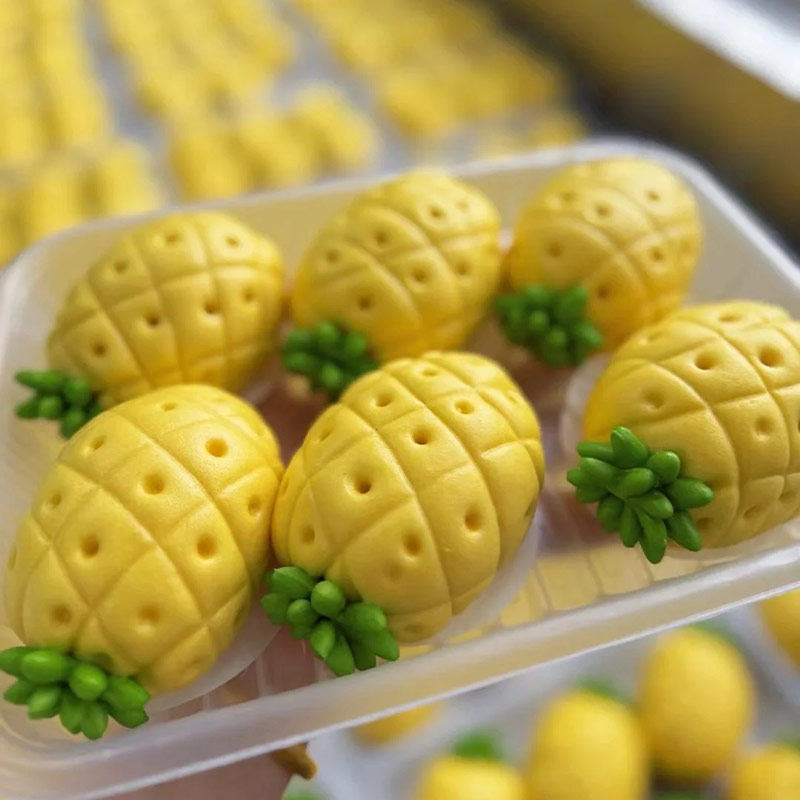 菠萝奶黄包早餐半成品馒头儿童速食面点加热即食食品包子懒人速食