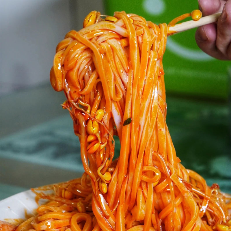 美味可口汉中米皮开袋即食麻辣拌风味学生宿舍解馋方便小吃夜宵