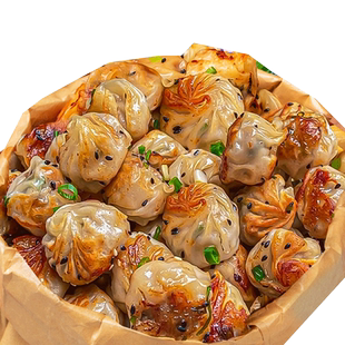 拇指生煎500个半成品网红商用生煎包笼包早饭空气炸锅半成品食材
