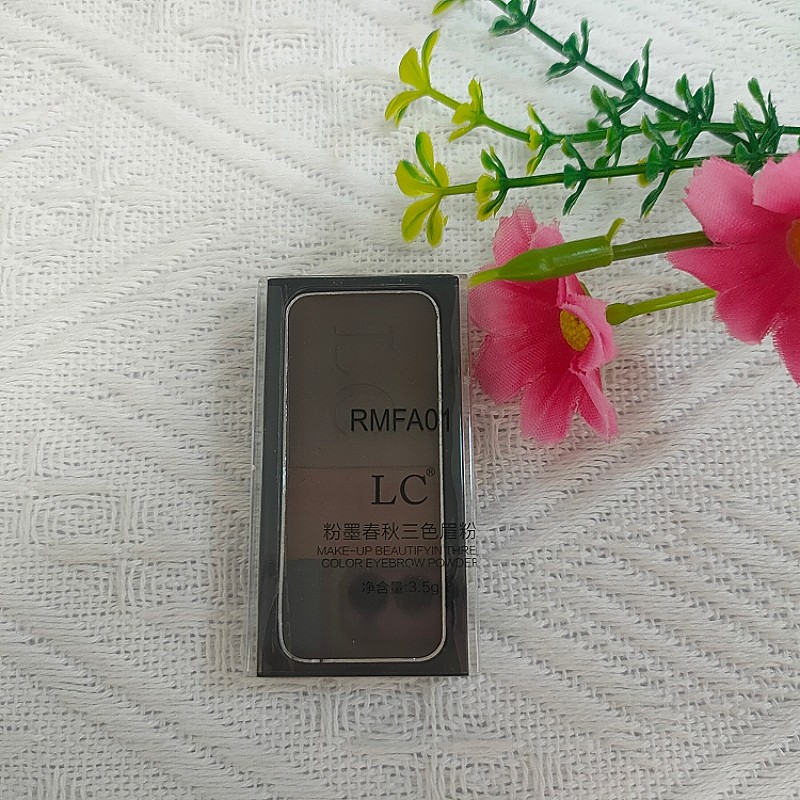 LC粉墨春秋三色眉粉3.5g易上色修颜粉轻盈丝滑持久不易脱妆不飞粉