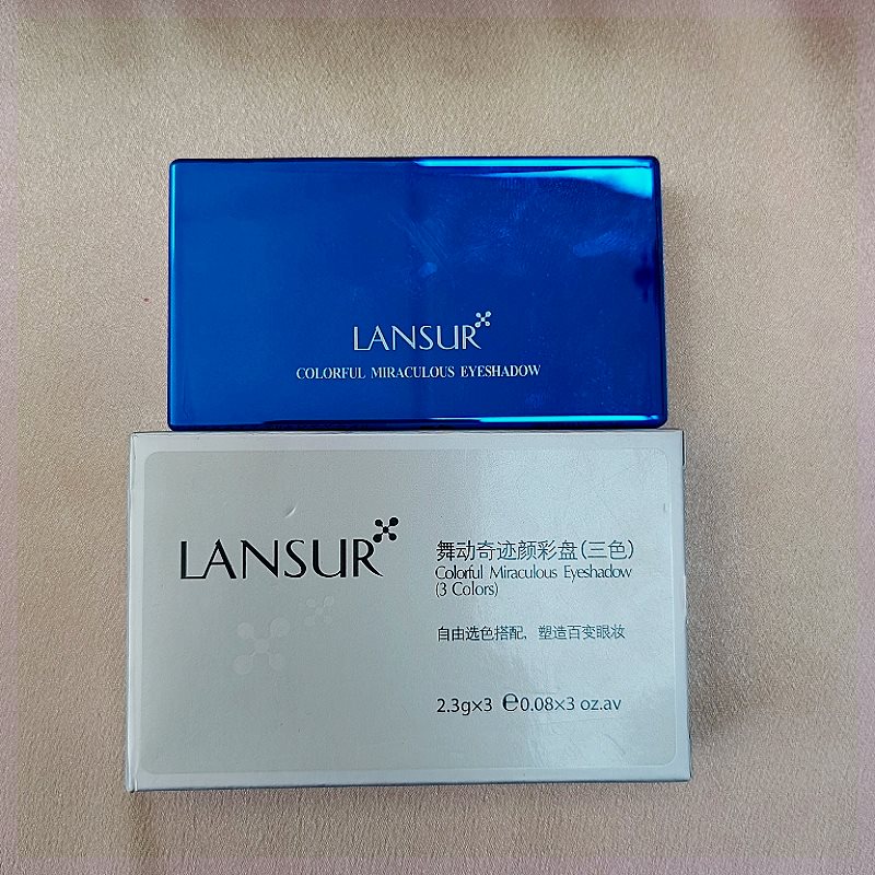 lansur兰瑟眼影 舞动奇迹颜彩盘（三色）粉质细腻呵护眼部肌肤正