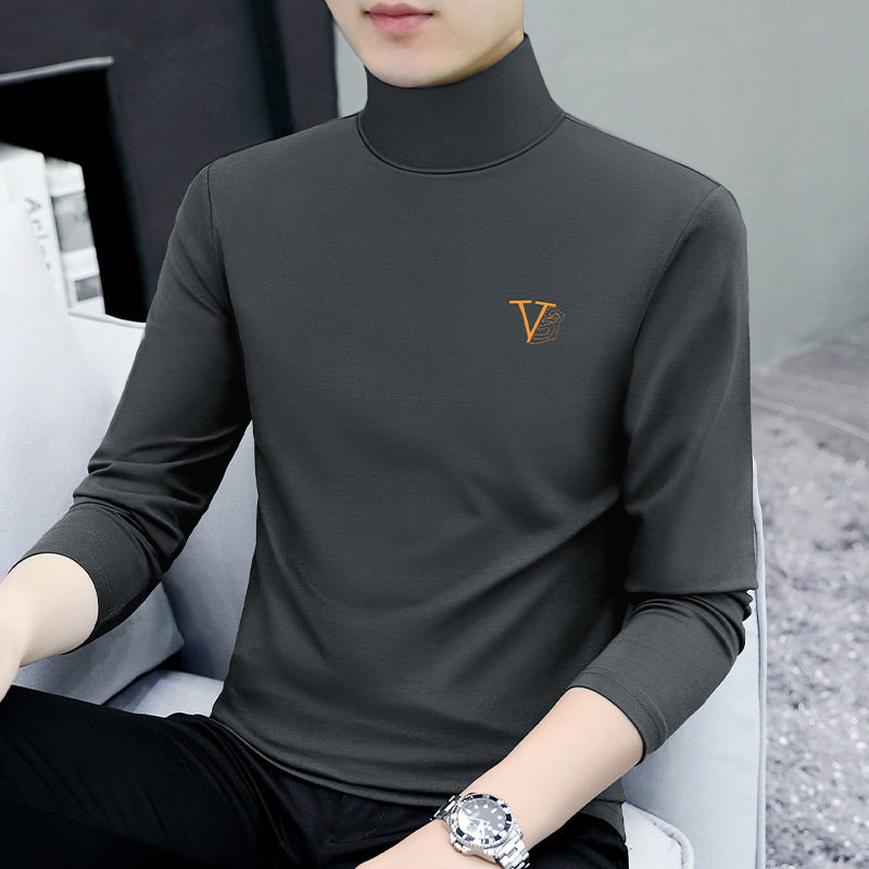 义乌打底衫男2025新款力男装打底衫春秋休闲棉质男式T恤上衣服潮