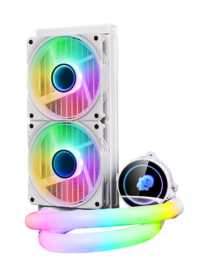 玩嘉境界240/360水冷cpu5VRGB一体英特尔AMD多平台散热器水管发光