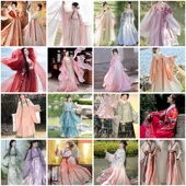 整套超仙飘逸古风成人服装 服装 四季 套装 租赁 仙气古装 出租汉服女款