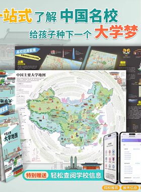 北斗2026中国大学地图高清墙贴