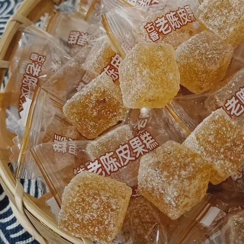 老陈皮糕软糖牛浩果糕话梅糖果混合陈皮软糖山楂小零食潮汕特产