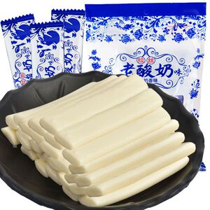 老酸奶拉丝软糖长条原味奶糖网红零食整箱喜糖软糖酸奶糖果