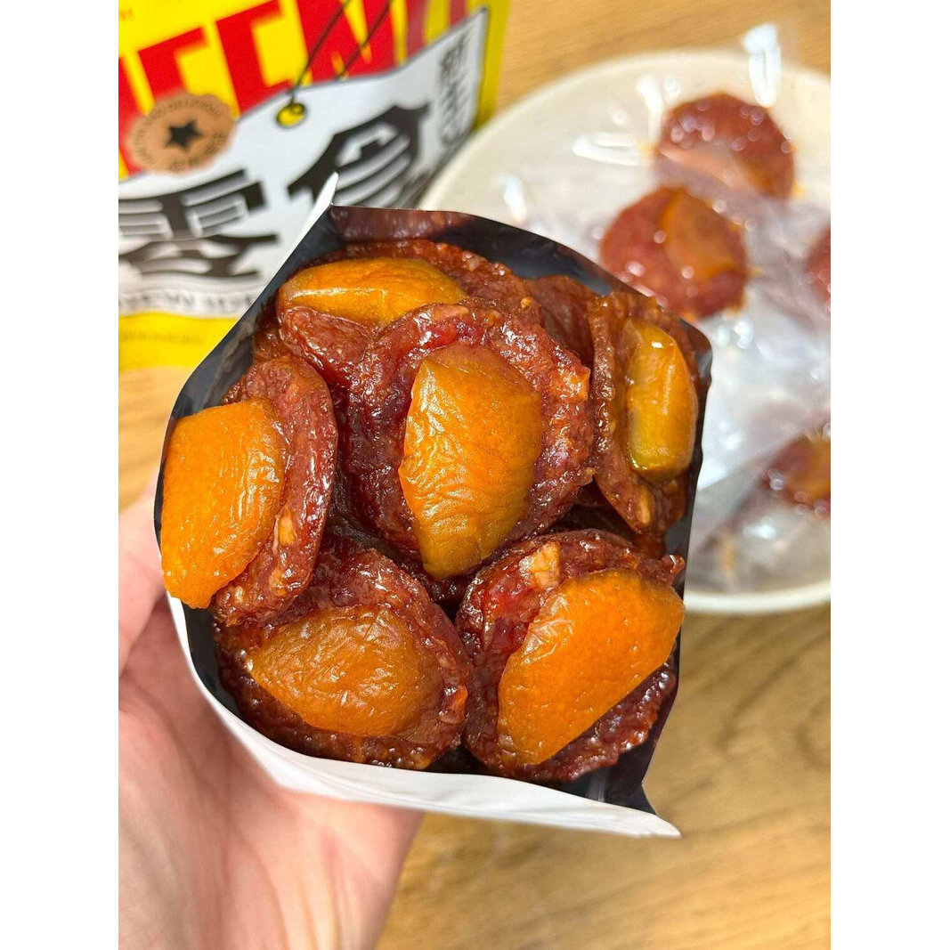 七分乌红杏烤猪肉靖江风味肉片高蛋白即食解馋休闲网红肉干小零食