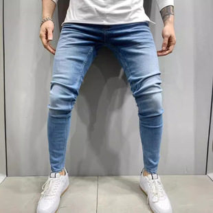 jeans and leggings男弹力牛仔裤 Men 青春紧身裤 stretch 小脚裤