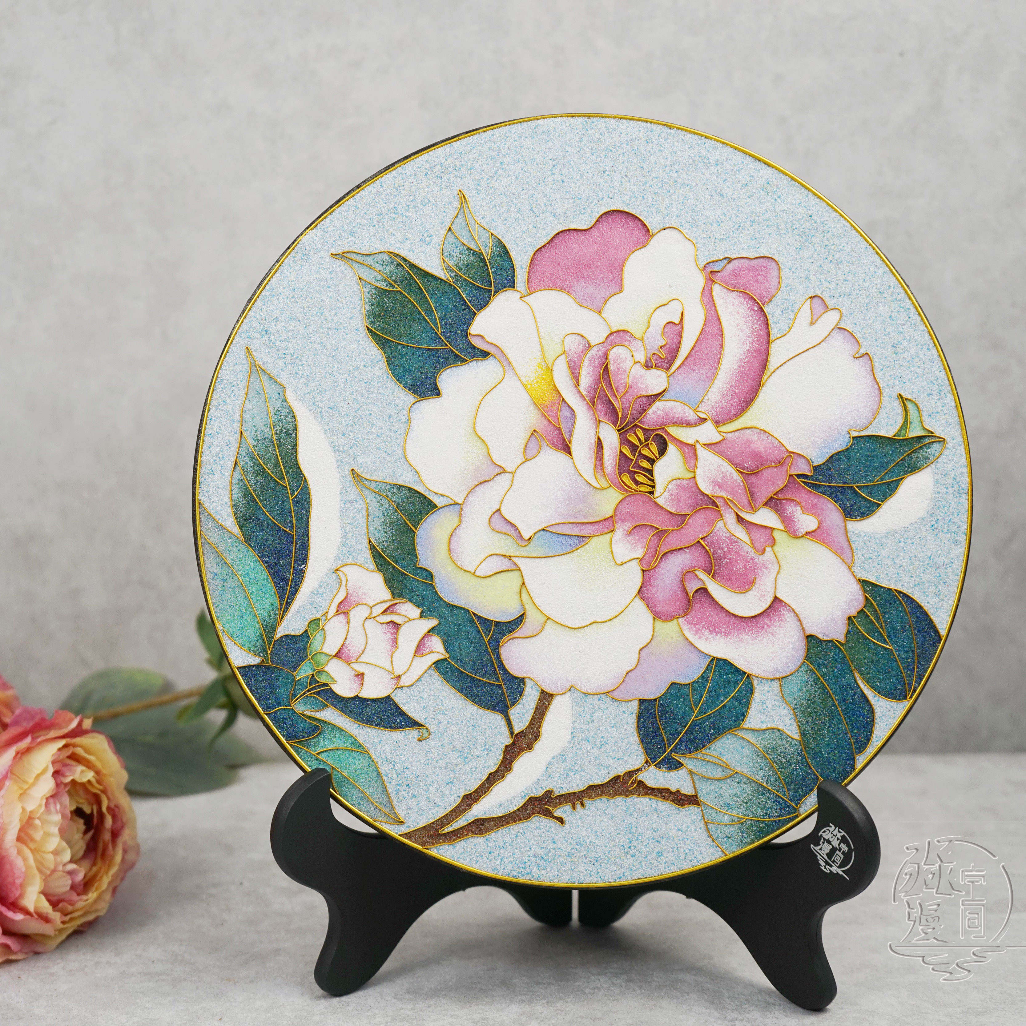 非遗技艺 掐丝珐琅彩画 活性炭饼画 云南特色文化 纯手工伴手礼