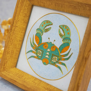 【原创】非遗手工掐丝珐琅彩画 十二星座系列礼物伴手礼送配朋友