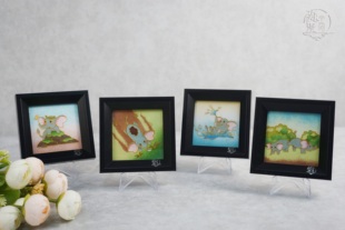 【原创】非遗手工掐丝珐琅彩画大象一路向北系列桌面摆件伴手礼