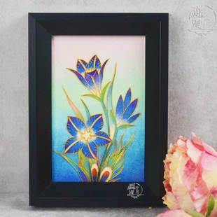 【原创】非遗掐丝珐琅彩画云南八大名花装饰摆件纯手工伴手礼