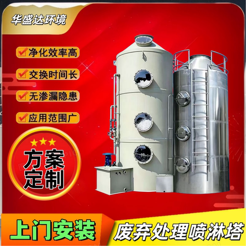 PP喷淋塔酸雾净化塔不锈钢洗涤塔