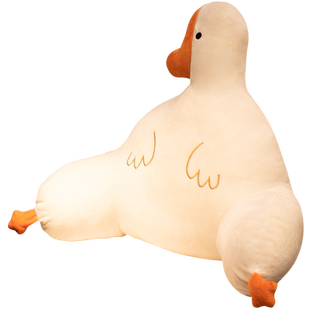 网红可爱大白鹅毛绒玩具玩偶布娃娃公仔抱枕女生睡觉男生款腰靠垫