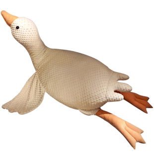 大白鹅长条抱枕女生睡觉夹腿抱睡毛绒玩具玩偶布娃娃女孩床上公仔