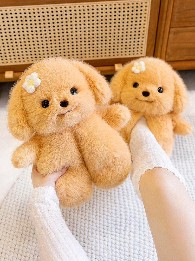 강아지 플러시 장난감 귀여운 슬리퍼 펭귄 인형 버터 곰 인형 소녀 인형 어린이 생일 선물
