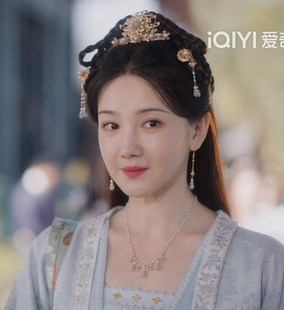 汉服坦领诃子裙卿卿日常电视剧郝葭同款软璎珞项链女古风宋制眀制