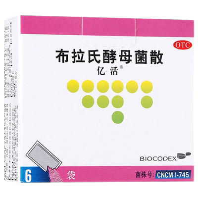 亿活 布拉氏酵母菌散 250mg*6袋/盒 成人儿童腹泻肠道菌群