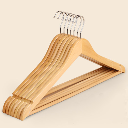 木质衣架防滑衣服家用实木挂衣撑