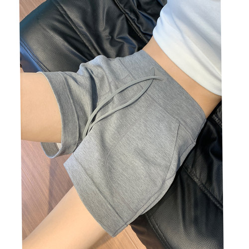 夏季薄款高腰显瘦莫代尔短裤女