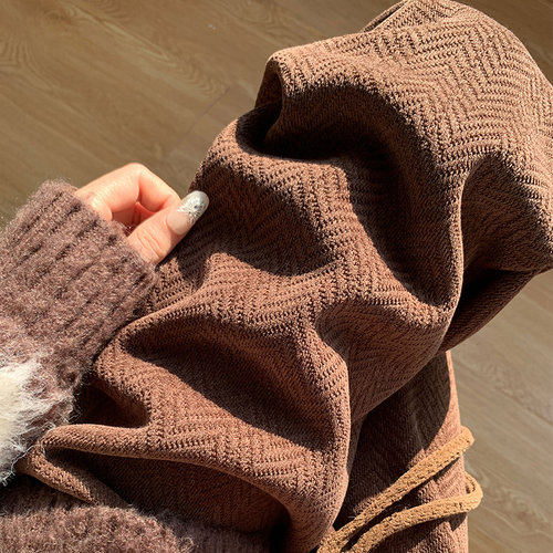 雪尼尔裤子雪尼尔阔腿裤休闲高腰